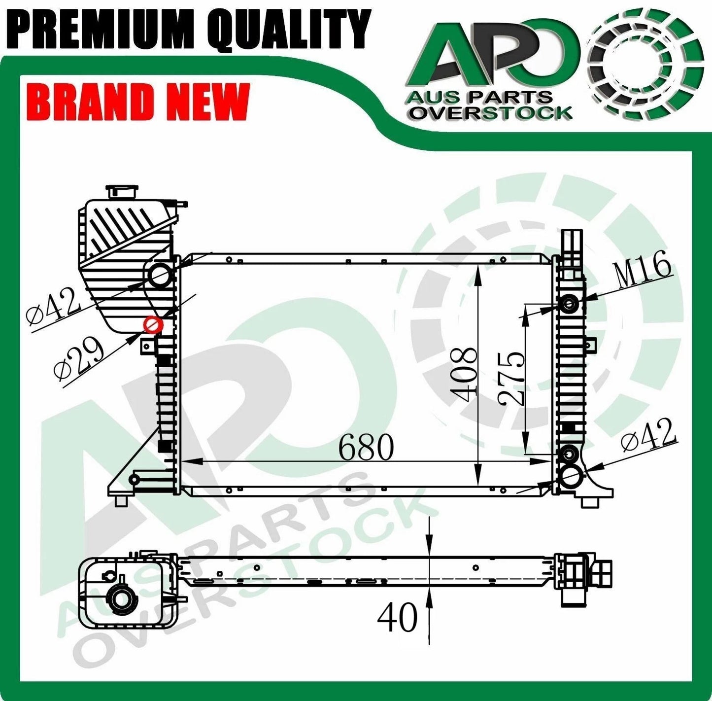 Radiator For MERCEDES SPRINTER VAN W901 W902 W903 W904 W905 1995-2006