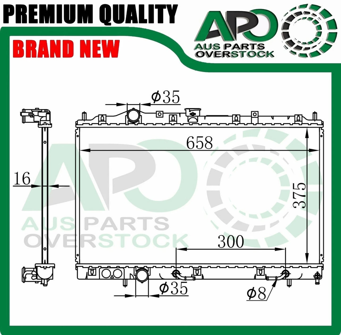 Radiator for Mitsubishi Lancer/ COLT/ Mirage CE 6/1996-6/2002 +Free Cap