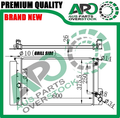 Radiator FOR TOYOTA COROLLA ZRE152R ZRE172R 1.8L AUTO MANUAL 2007-On