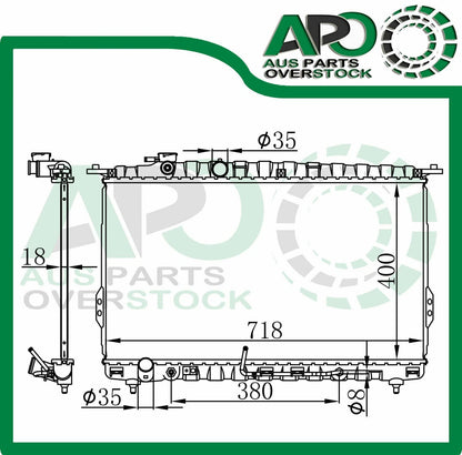 Radiator For KIA Optima GD 2/2001-6/2006 Auto Manual