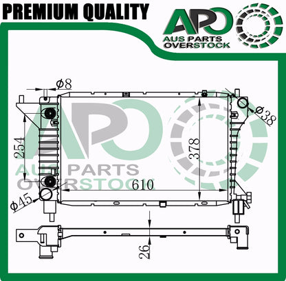 Radiator Fit FORD Mustang GT 4.6L V8 Auto Manual 1994 1995 1996
