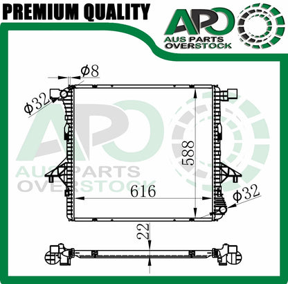 Radiator For VOLKSWAGEN AMAROK 2H 2.0L Turbo Petrol Diesel Auto Manual 10-On