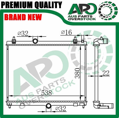 Radiator Fit CITROEN C5 RD TD 1.6HDI 1.6THP 1.6VTI 2.0HDI Petrol Diesel 2010-On