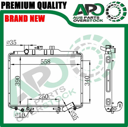 Heavy Duty 32mm Radiator Mitsubishi Delica Express L300 SJ Starwagon 1986-2007