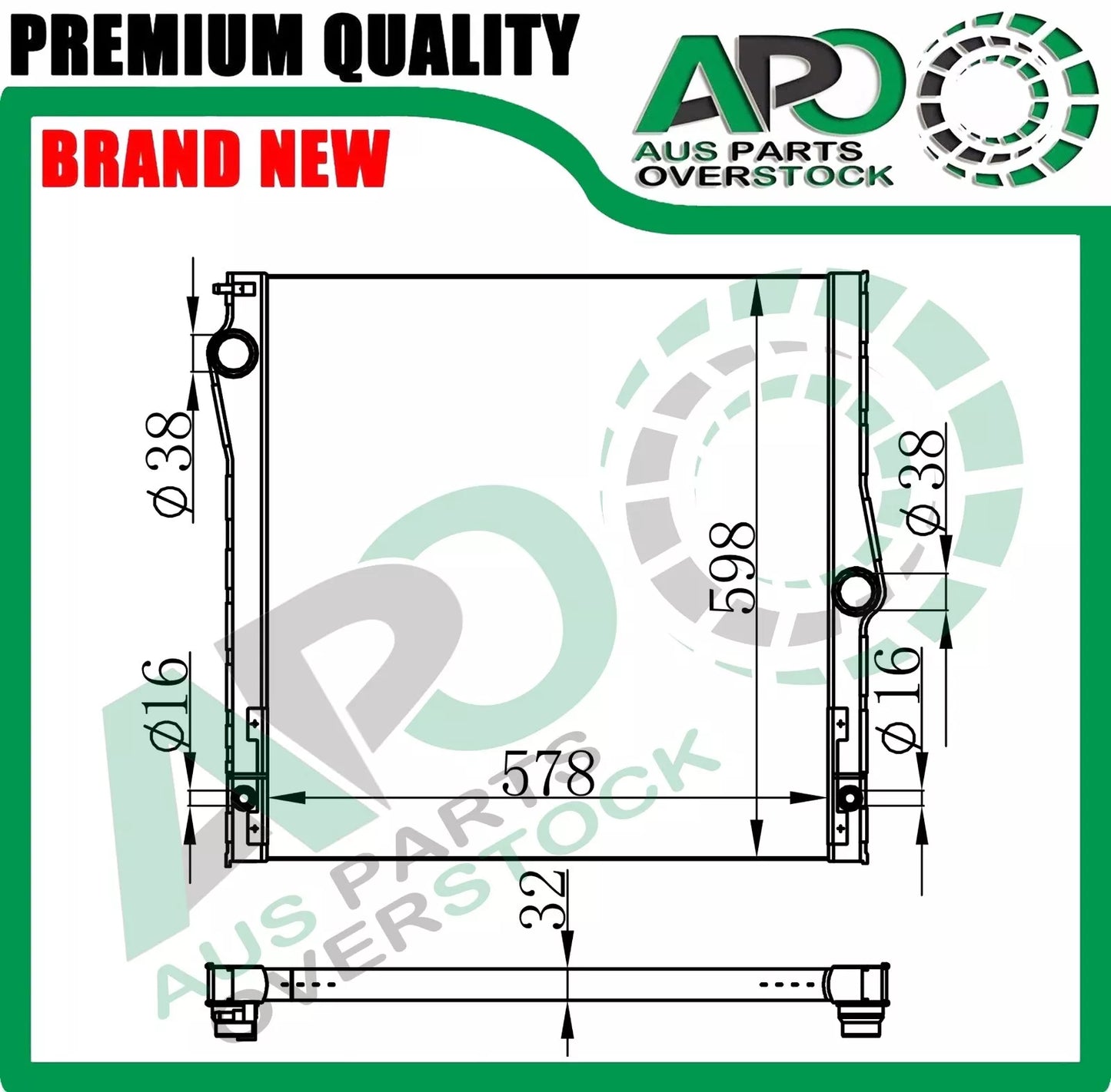 Radiator For BMW X5 E70 3.0L 6Cyl / 4.8L V8 Petrol 02/2007-2013