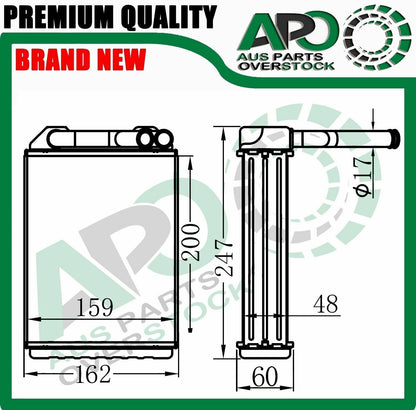 Heater Core For MITSUBISHI PAJERO NJ NL 60mm Headers