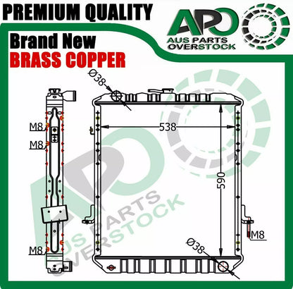 Copper Radiator ISUZU N Series 1995-2009 590mm Core Height