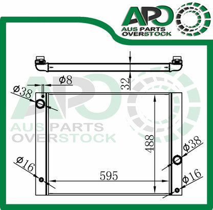 Radiator for BMW 5 series E60 E61 7/2003-2010 / 6 SERIES E63 E64 2003-2010 / 7 series E65-E66-E67-E68 2001-2008