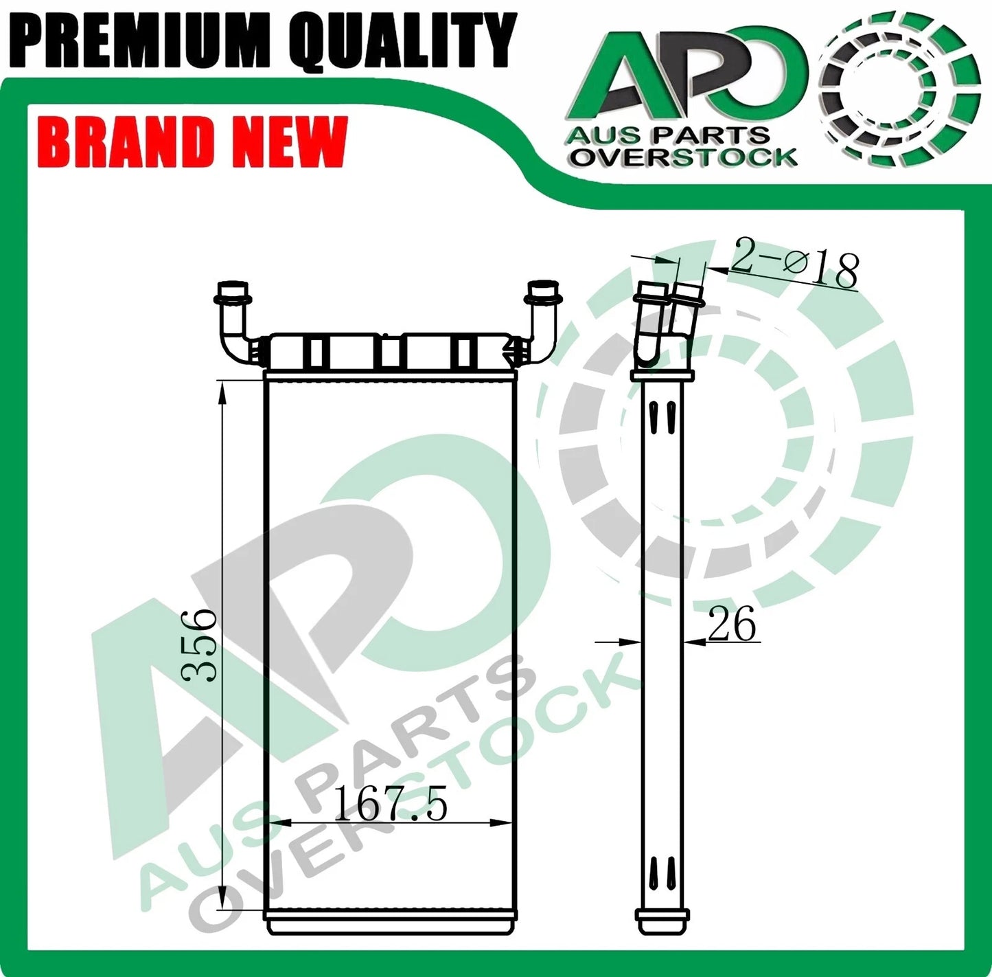 Heater Core For VOLKSWAGEN CRAFTER 2E 2F 2006-12/2016