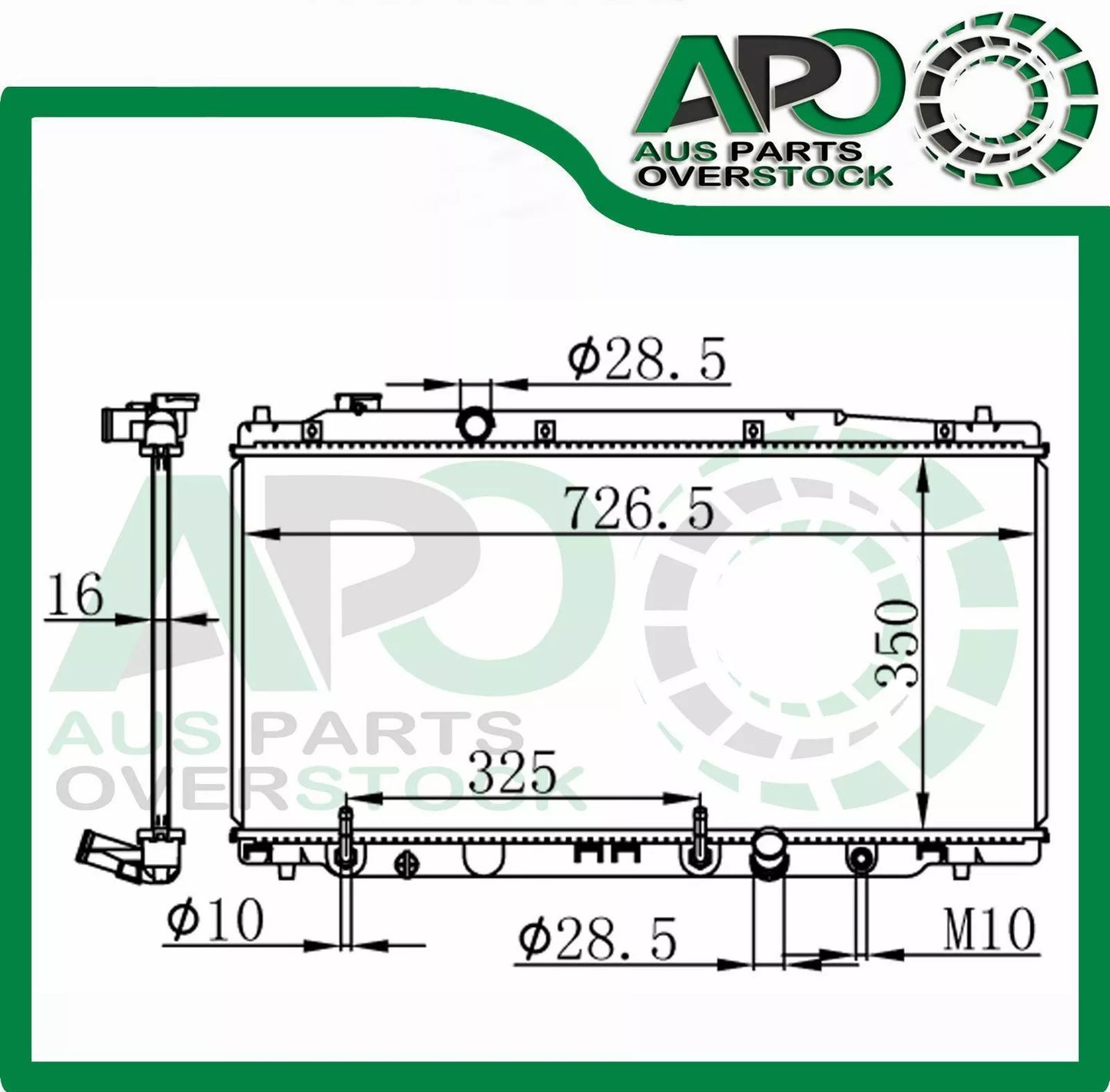Radiator FOR HONDA JAZZ GE 1.3L 1.5L / CITY GM Auto Manual 2008-On