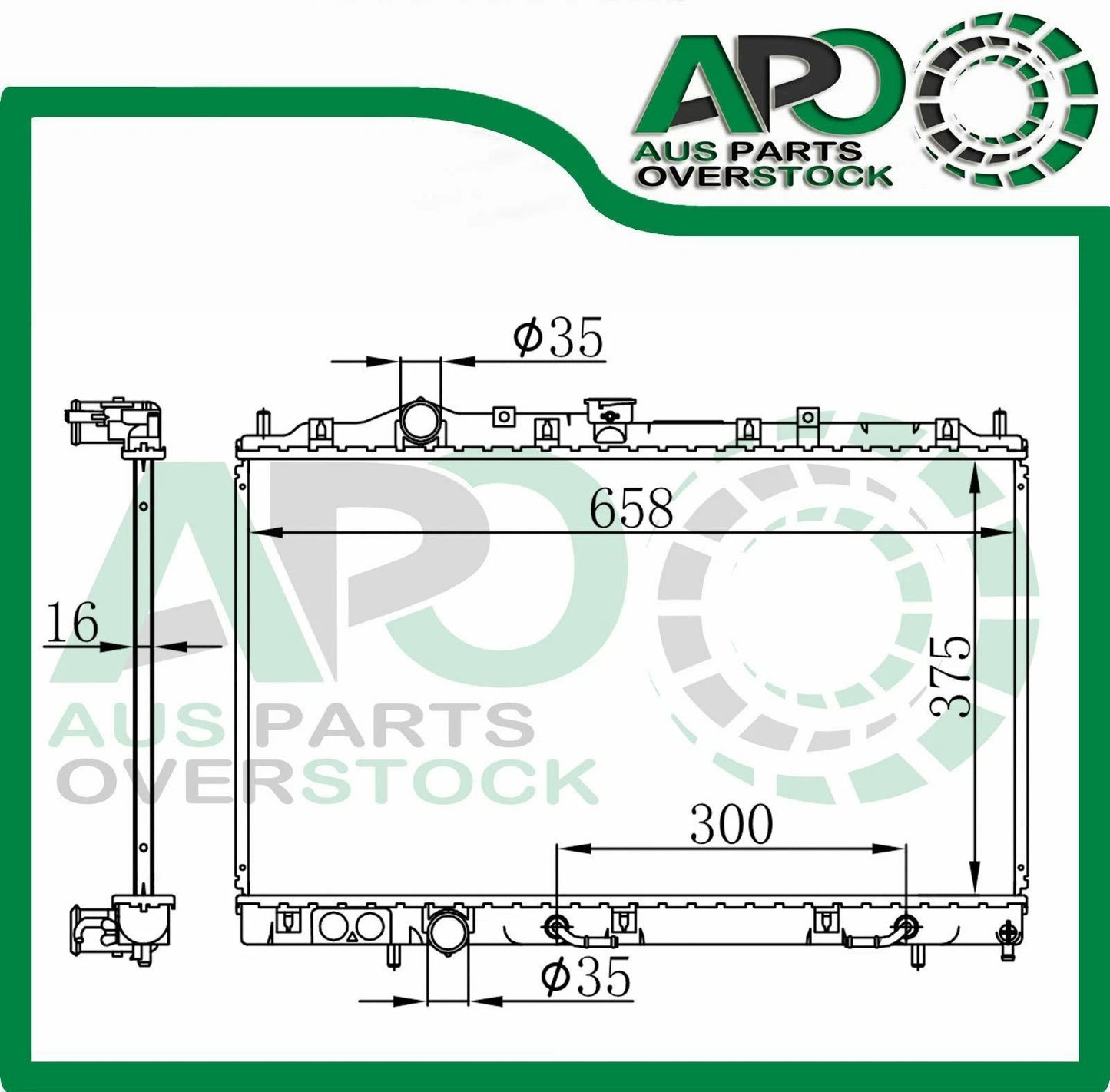 Copper Radiator Mitsubishi Lancer COLT Mirage CE 6/1996-6/2002