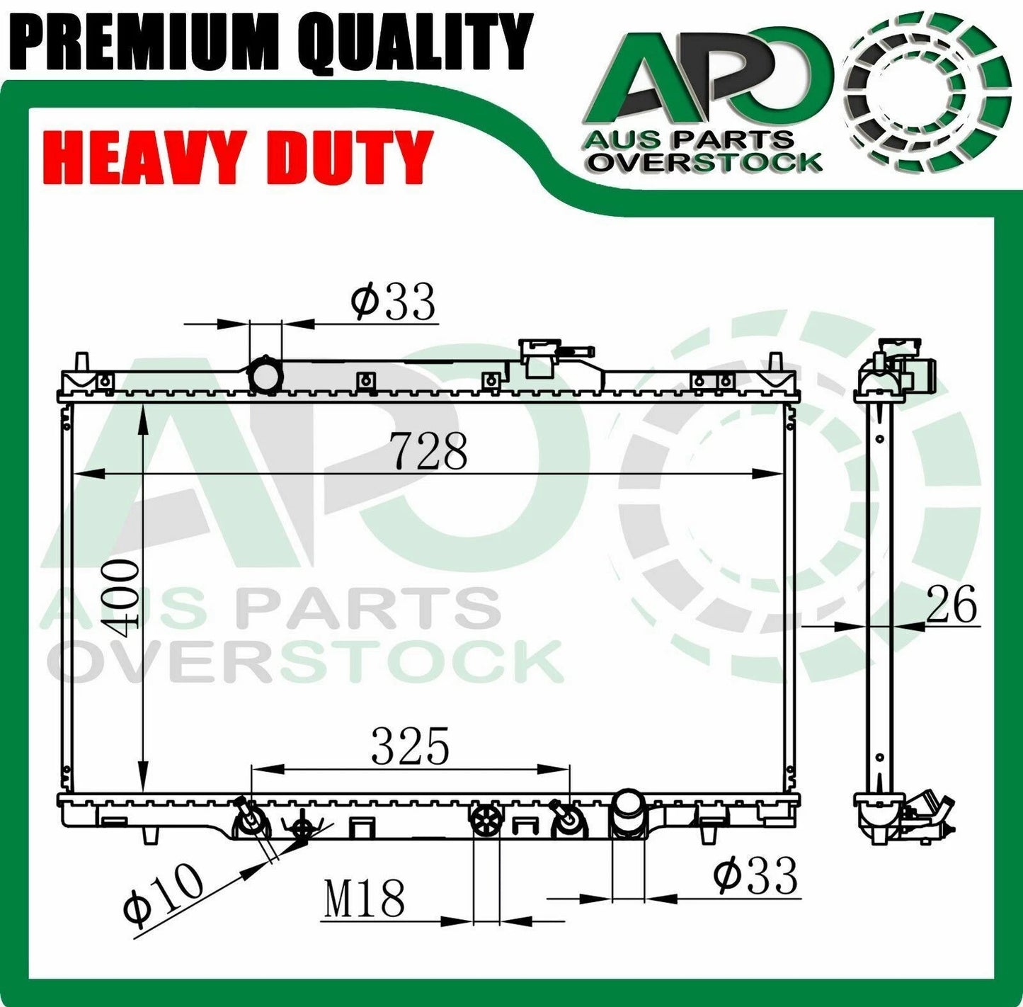 Radiator For HONDA CRV WAGON RD7 2.4L Auto Manual 2001-2007 with cap heavy duty