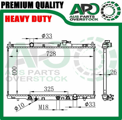 Radiator For HONDA CRV WAGON RD7 2.4L Auto Manual 2001-2007 with cap heavy duty