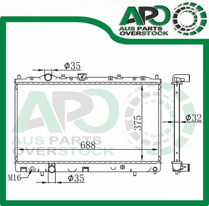 Radiator for Mitsubishi EVO EVOLUTION 4 5 6 2.0L Manual 96-2001