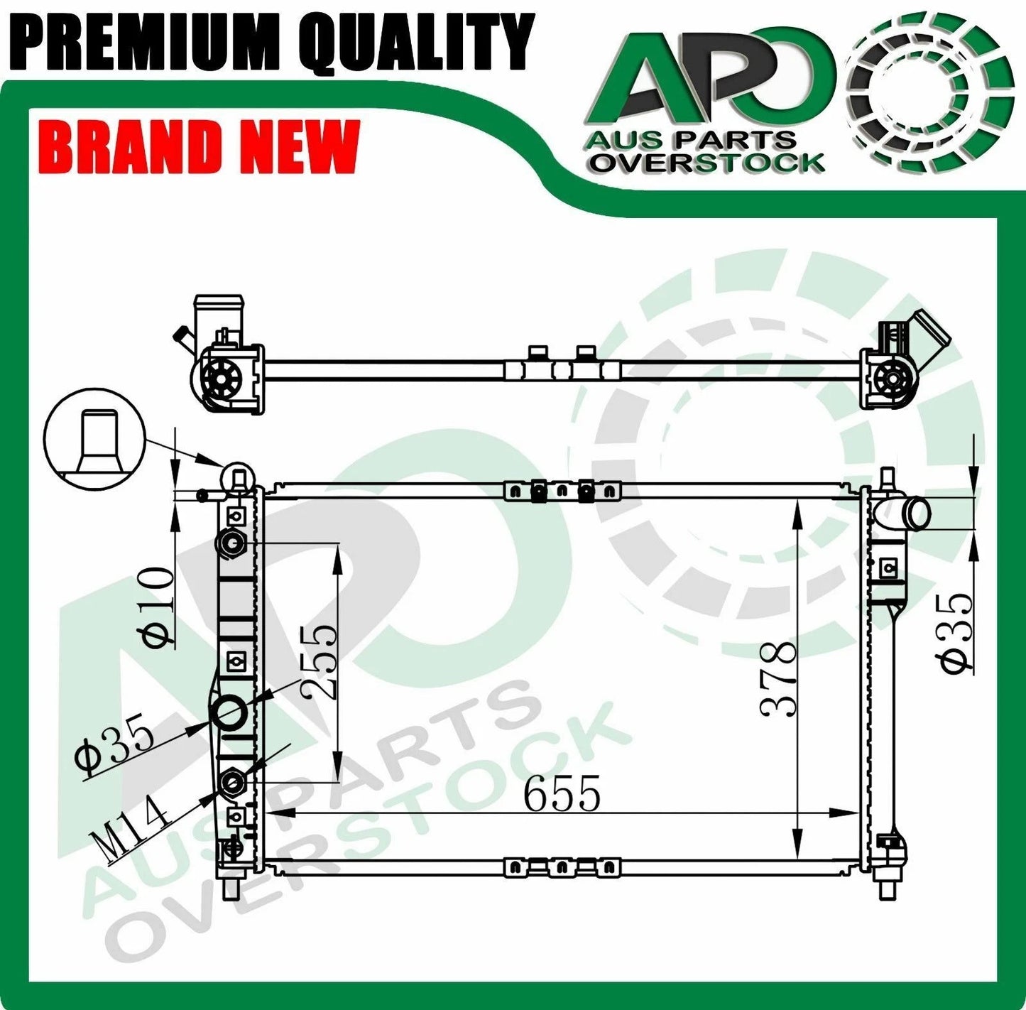Radiator For Daewoo Leganza 2.0L 2.2L 4/1997-8/2002 Auto Manual