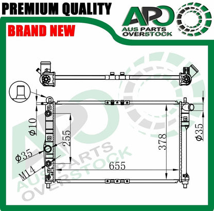 Radiator For Daewoo Leganza 2.0L 2.2L 4/1997-8/2002 Auto Manual