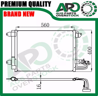 Air Condenser for AUDI A3 / S3 8P Auto Manual 5/2003-On