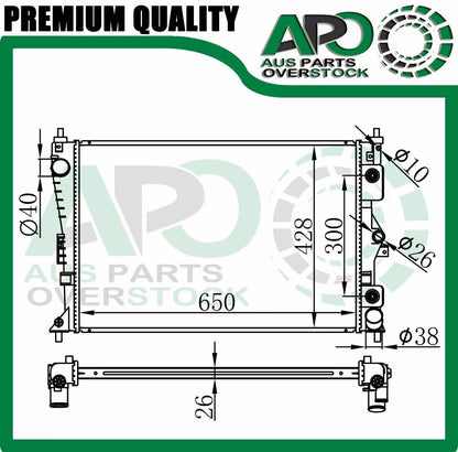 Radiator Ford Falcon FG V8 XR XT Turbo XR6 XR8 G6 G6E 08 09 10 11 FPV