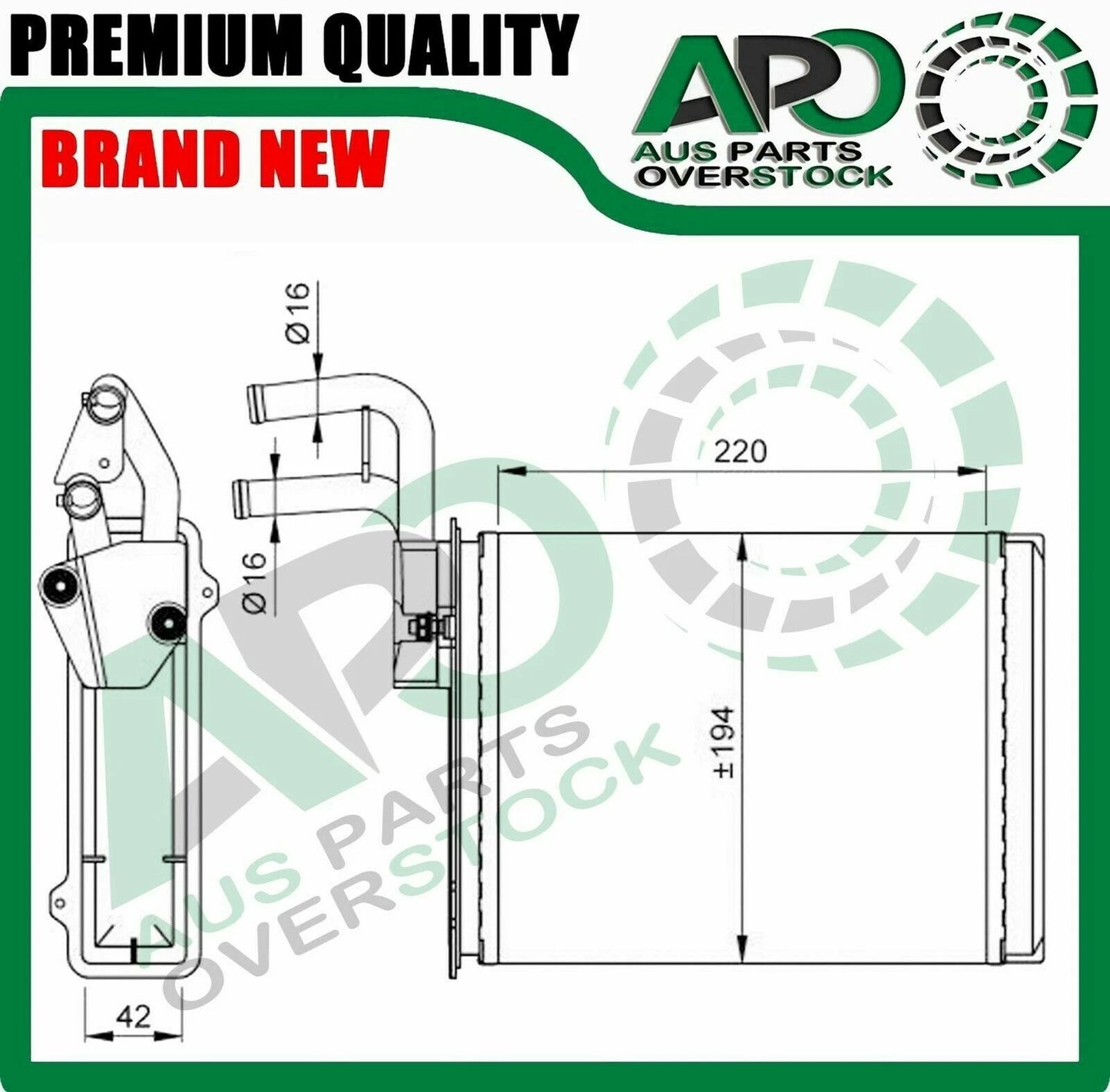 Heater Core For FIAT DUCATO 230 Petrol / Diesel 2/1994-On