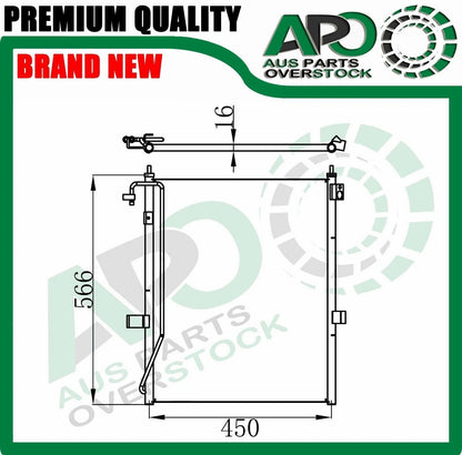 Air Condenser for MITSUBISHI TRITON ML MN 2.4L 3.5L Petrol / 2.5L Diesel 2006-On