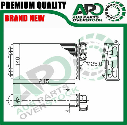 Heater Core For CITROEN C2 JM Petrol / Diesel 4/2002-On