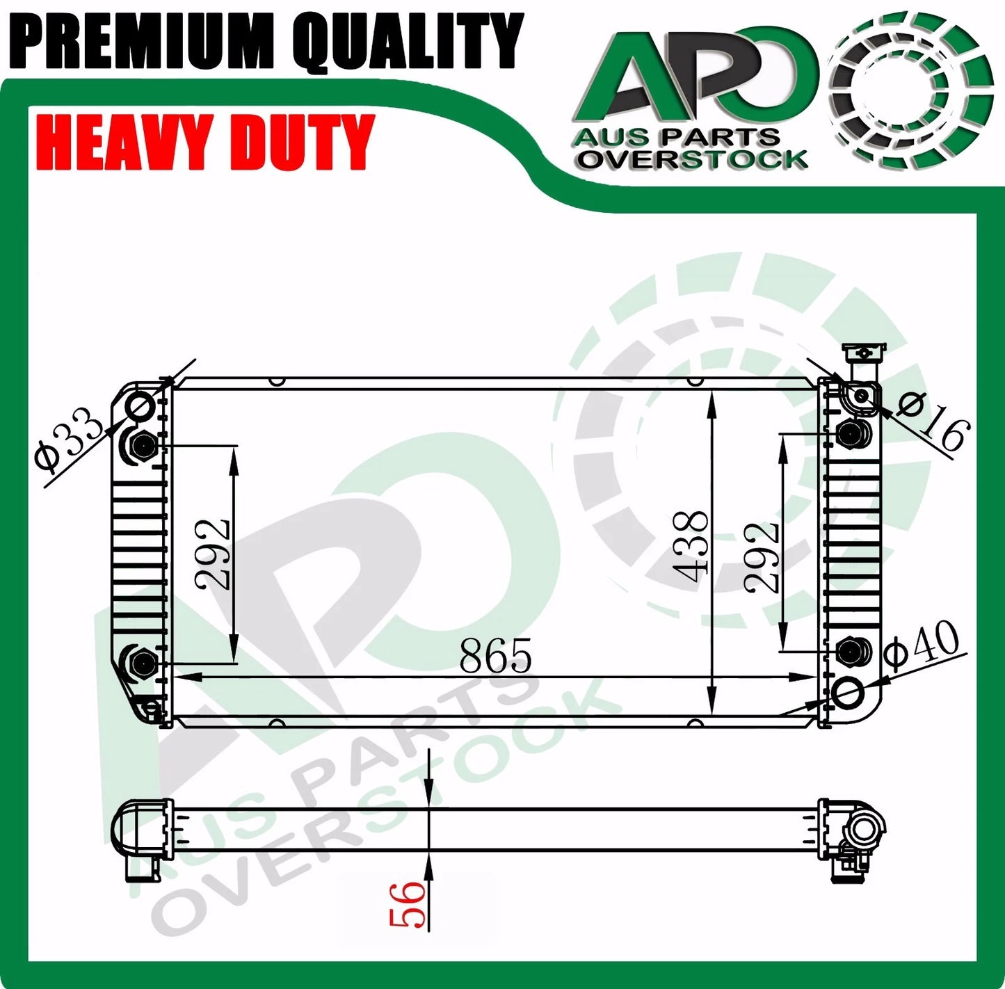 Radiator for HOLDEN Suburban 5.7L V8 Auto Manual 1998-On
