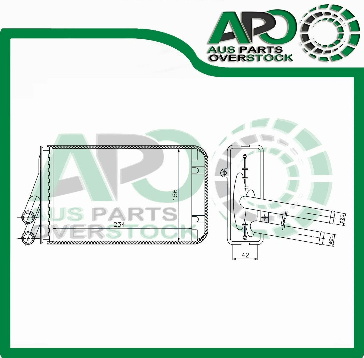Heater Core AUDI A4 S4 B5 4Cyl & V6 11/1994 -10/2003