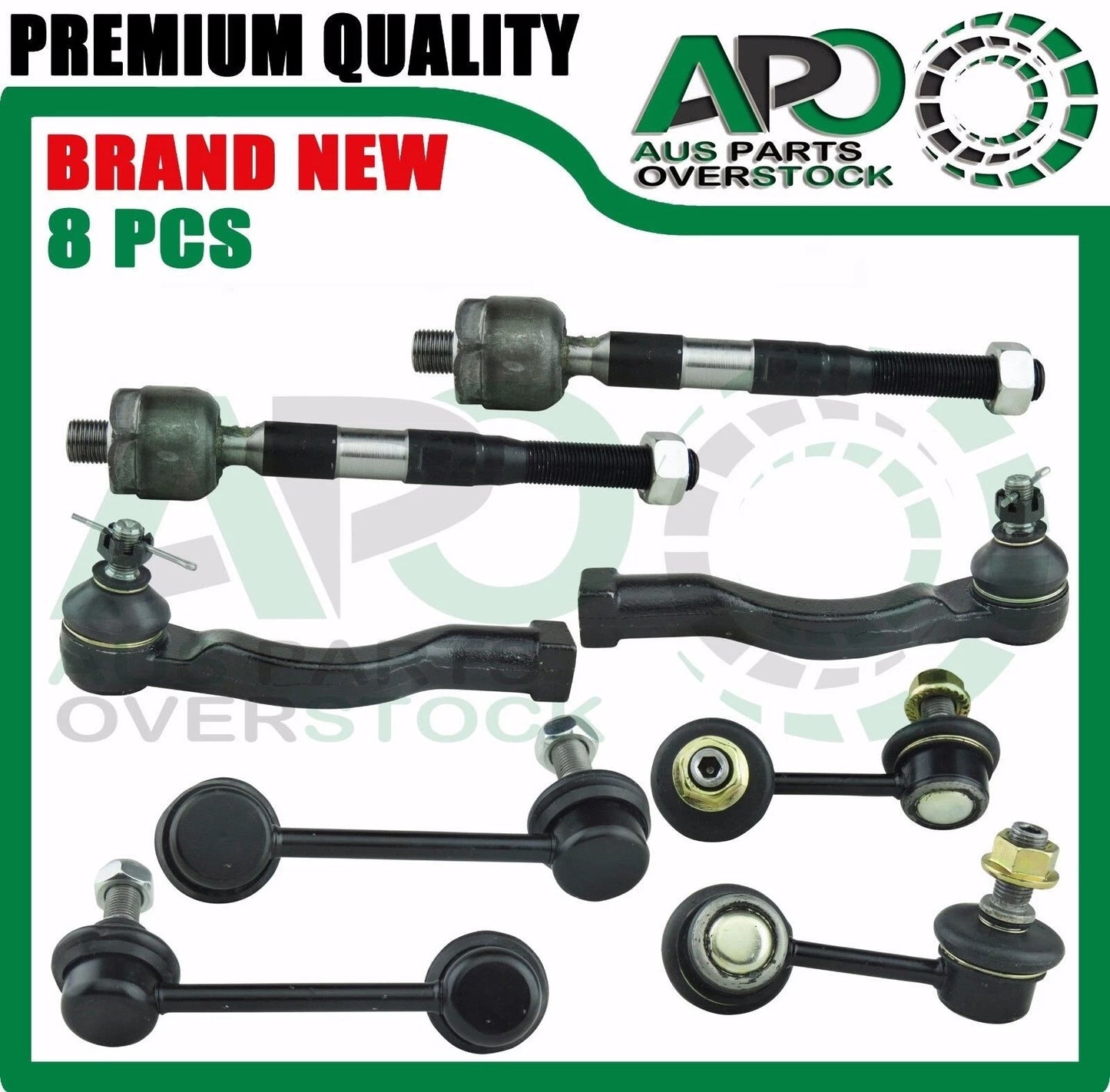 Inner & Outer Tie Rod End Sway Bar Link For MISTUBISHI PAJERO NM NP 2000-2006