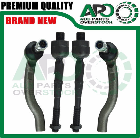 Inner & Outter Tie Rod End Kit 4PCS Compatible with NISSAN PATHFINDER R51 SPAIN