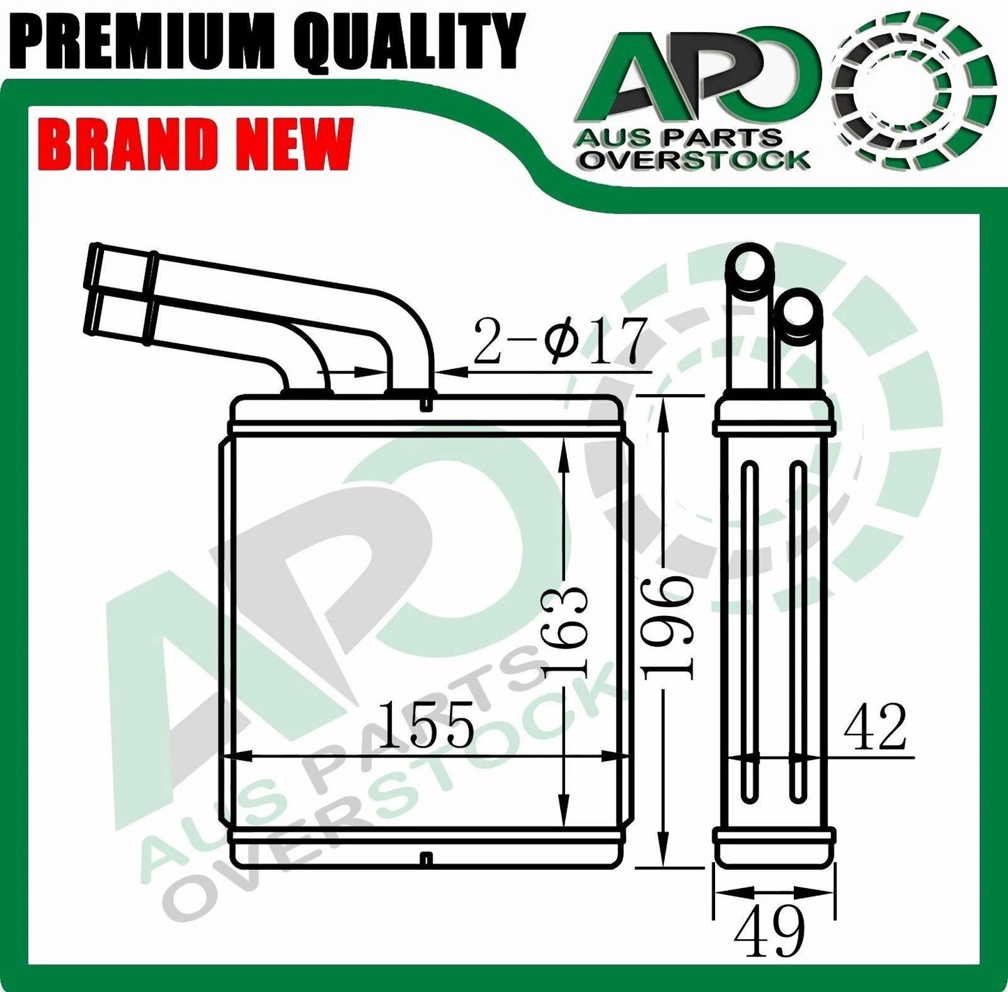 Heater Core For HOLDEN FRONTERA MX 1999-2003