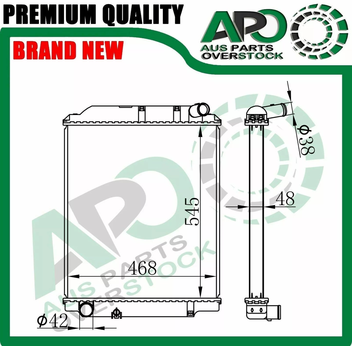 Radiator For HINO DUTRO XZU301 XZU302 15B 4.1L Diesel 1999-2003