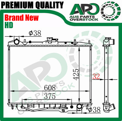 32mm Core Radiator For HOLDEN FRONTERA MX & WAGON 1/1999-12/2003