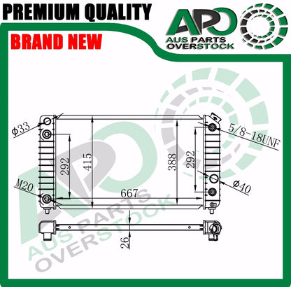 Radiator Chevrolet Blazer Trailblazer Xtreme ZR2 4.2L 4.3L V6 1996-2005