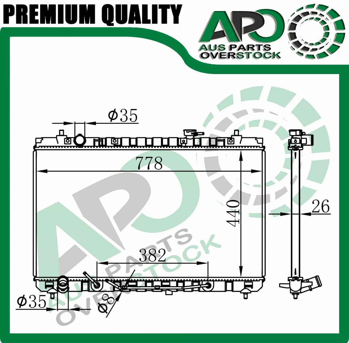 Radiator For KIA CARNIVAL KV 2.7L 3.5L 3.8L Auto Manual 8/2006-2011