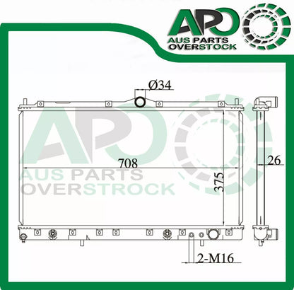 Radiator MITSUBISHI 3000GT Auto Manual 1992-1997