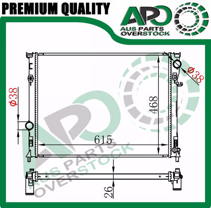 Radiator For CHRYSLER 300C 2.7L 3.5L 3.6L V6 / 5.7L 6.1L V8 3.0D 2005-ON