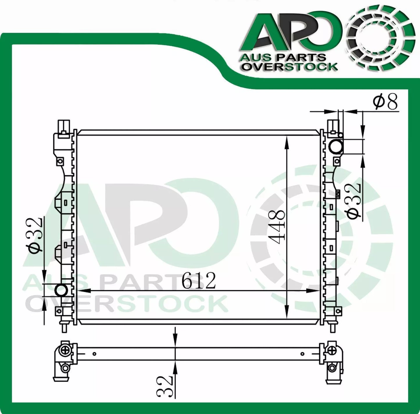 Radiator LANDROVER FREELANDER LN L314 1.8L 2.5L V6 Petrol / 2.0L Diesel