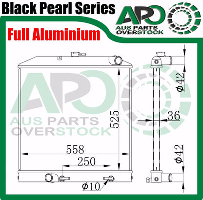 Full Alloy Radiator Hino Dutro XZU402 XZU412 4.6L XZU411 4.9L Auto Manual 1999-2003