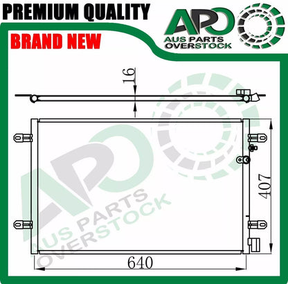 Air Condenser for AUDI A6 S6 C6 Auto Manual 4/2004-On