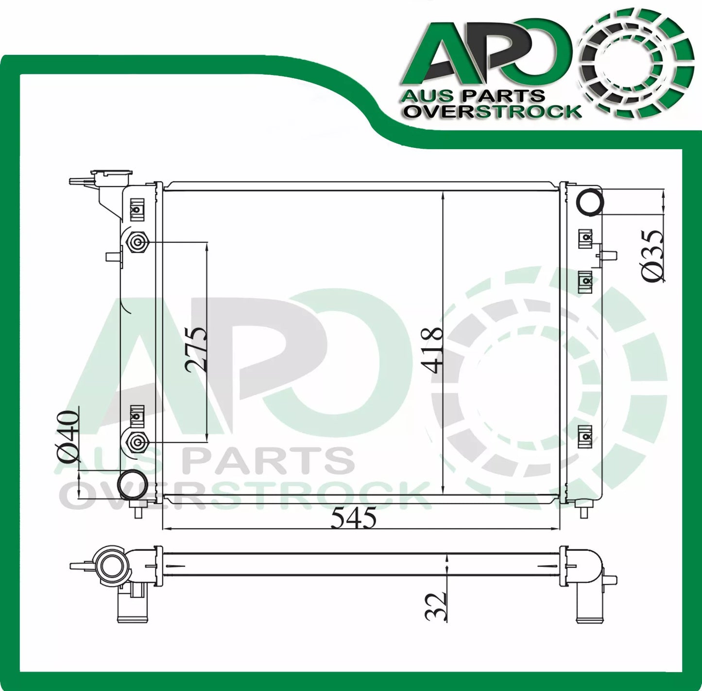 Radiator Fits For HOLDEN COMMODORE VN VP VR VS V6 8/1988-9/1997 32mm Thick