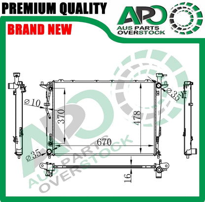Radiator For KIA SORENTO XM 2.4L 3.5L Petrol Auto Manual 2010-2015