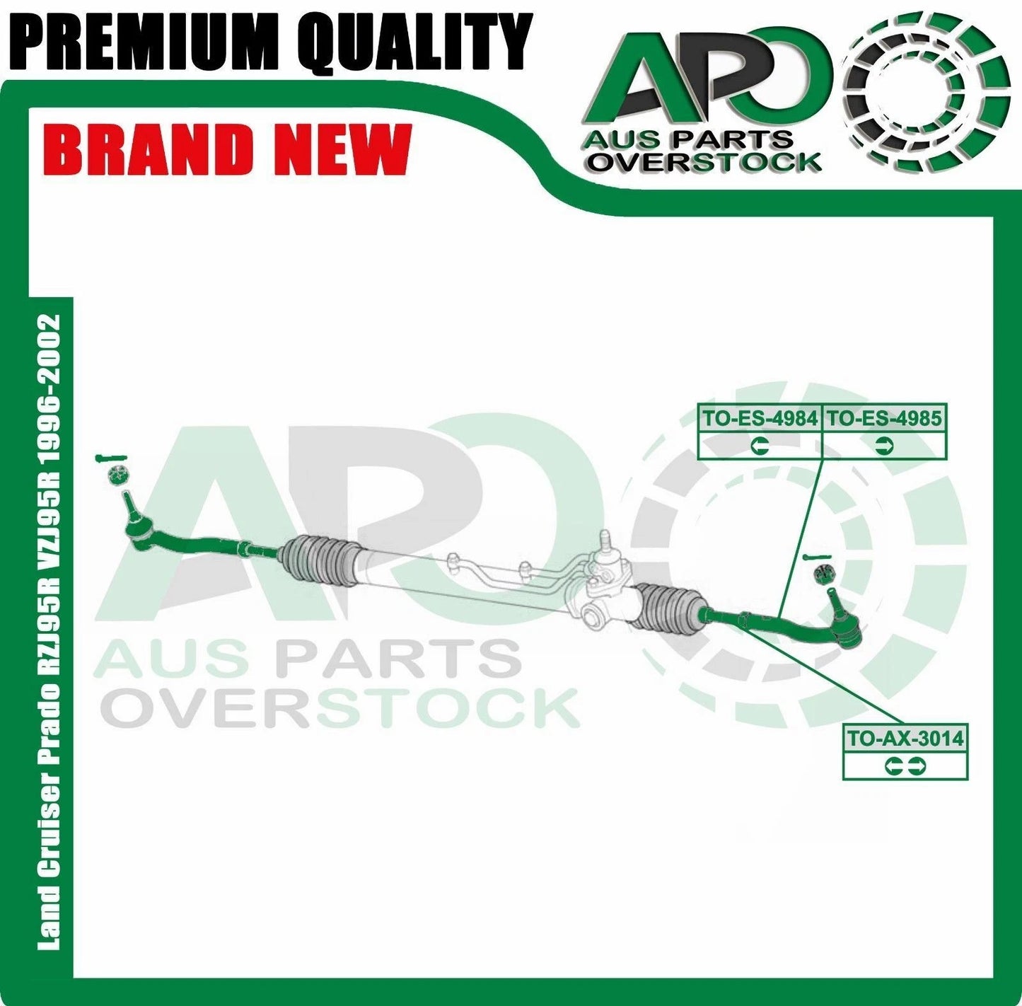 Tie Rod End inner & Outer For Toyota LANDCRUISER PRADO RZJ95R VZJ95R KZJ95R 4PCS