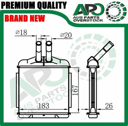 Heater Core For Daewoo Lanos 1997-2003 type 2