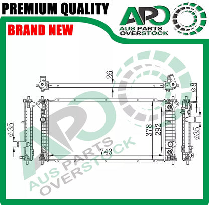 Radiator SSANGYONG KORANDO C200 2.0L Petrol 2.0L Turbo Diesel 2010-2019