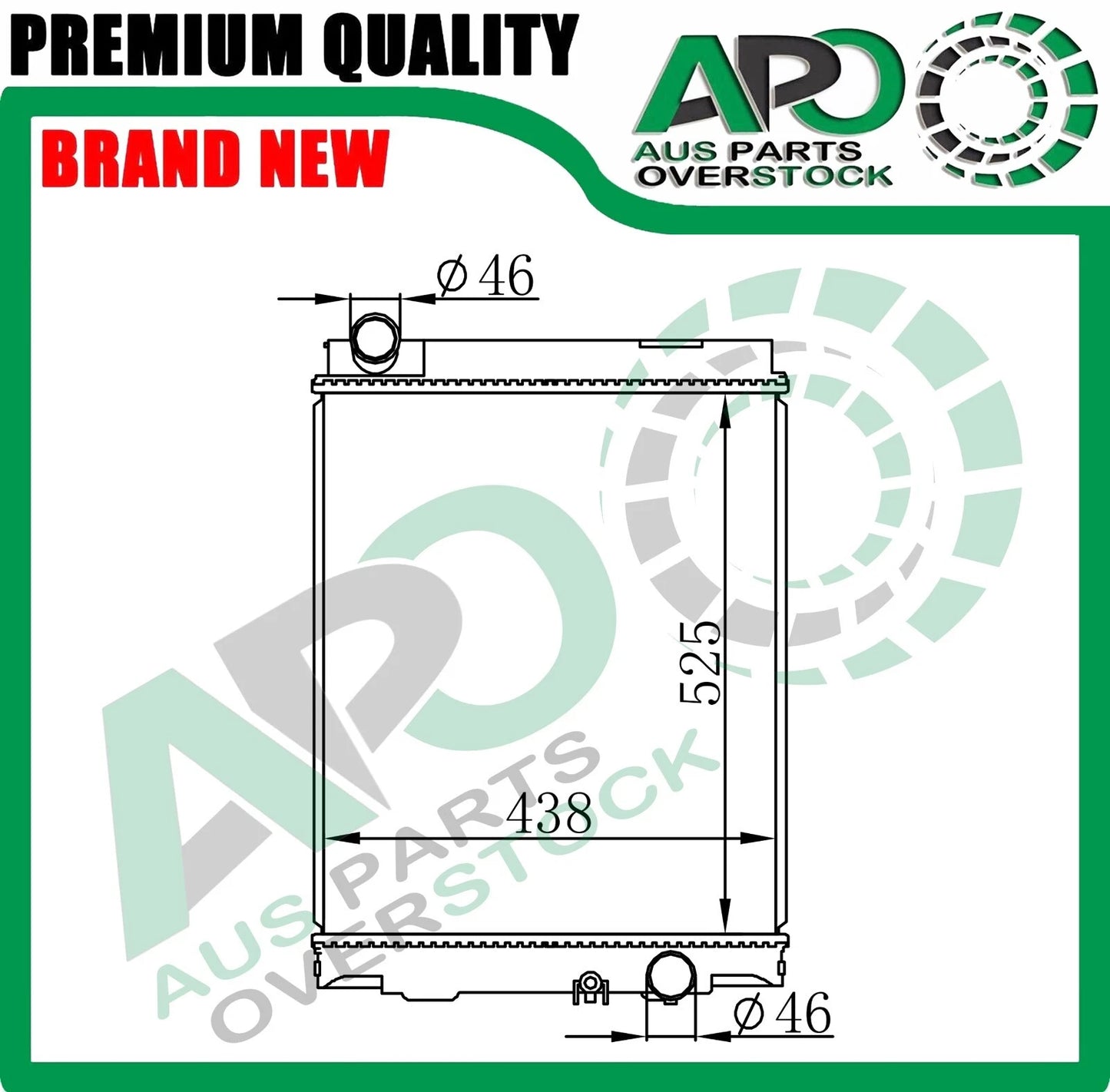 Radiator For MITSUBISHI CANTER FUSO FE 7 8 83P 84P 2007-ON 525mm Height
