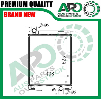 Radiator For MITSUBISHI CANTER FUSO FE 7 8 83P 84P 2007-ON 525mm Height