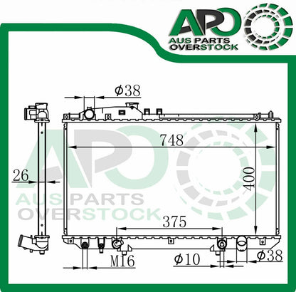 Radiator For LEXUS SC430 UZZ40 4.3L Auto Manual 2001-2005