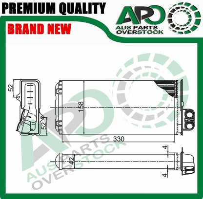 Heater Core For RENAULT MASTER II Diesel 1/1998-On