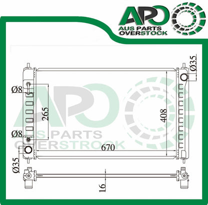 Radiator For NISSAN ALTIMA L33 2.5L 4Cyl 3.5L V6 Auto Manual 2013-