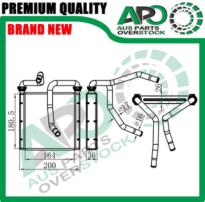 Heater Core SUBARU OUTBACK LIBERTY BH 1998-8/2003